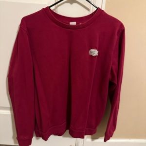 Lacoste Dark pink crewneck
